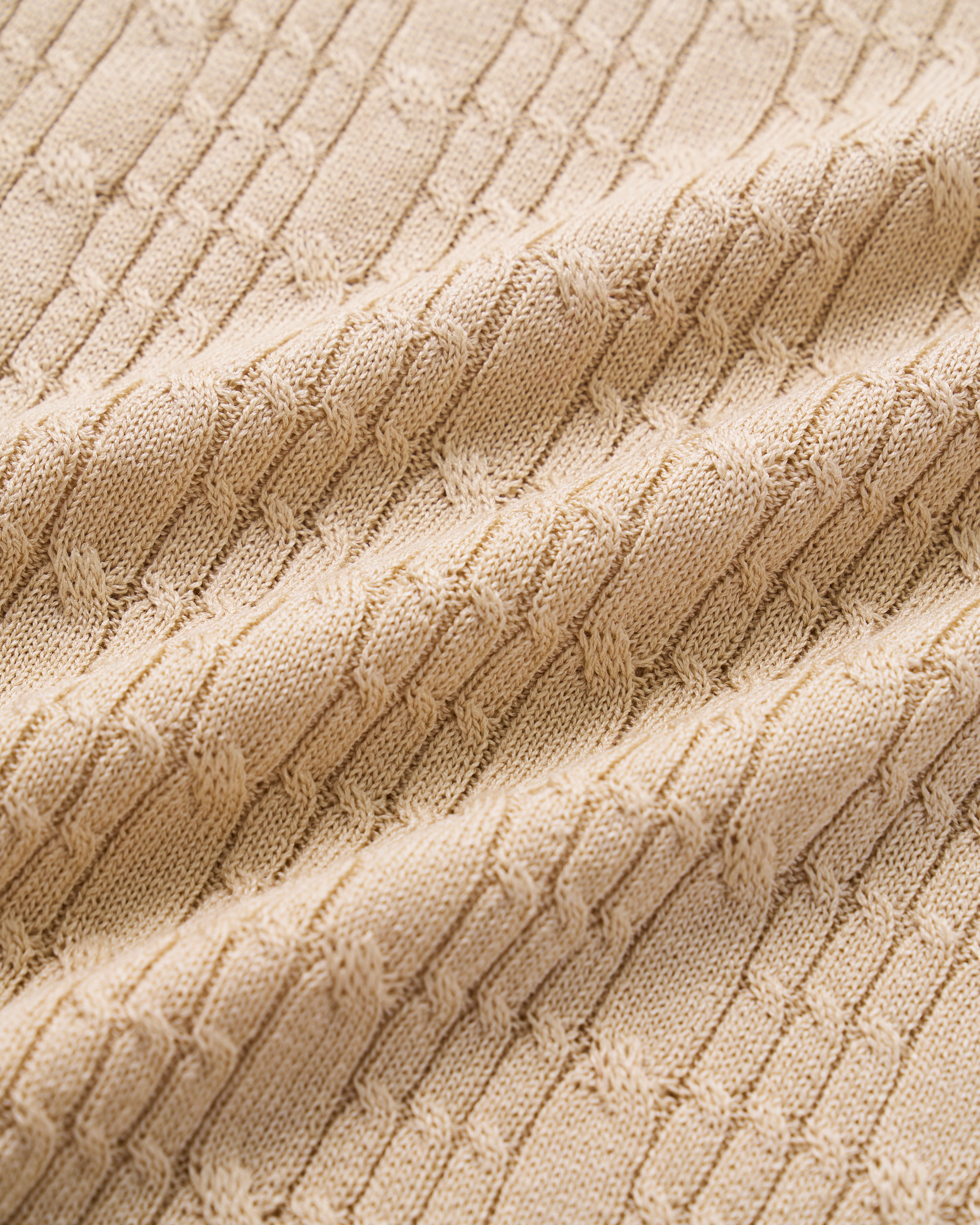 “Pure & Soft”100% 真絲立體麻花薄織上衣 (Yarn by Loro Piana)—Bergamot佛手柑香