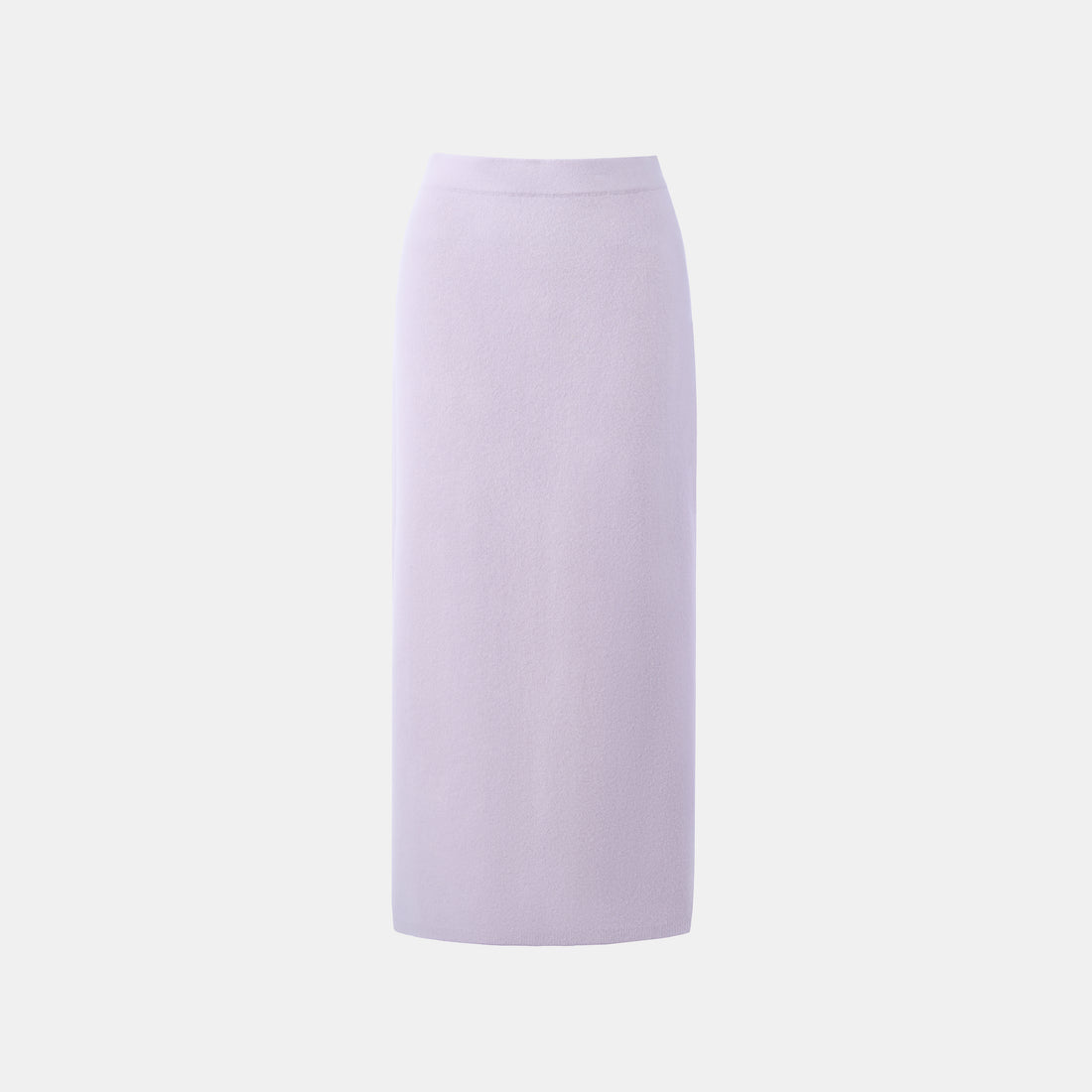 Pure & Soft Lilac Mousse 丁香慕斯100% Cashmere高腰長款針織鉛筆裙商品圖 5