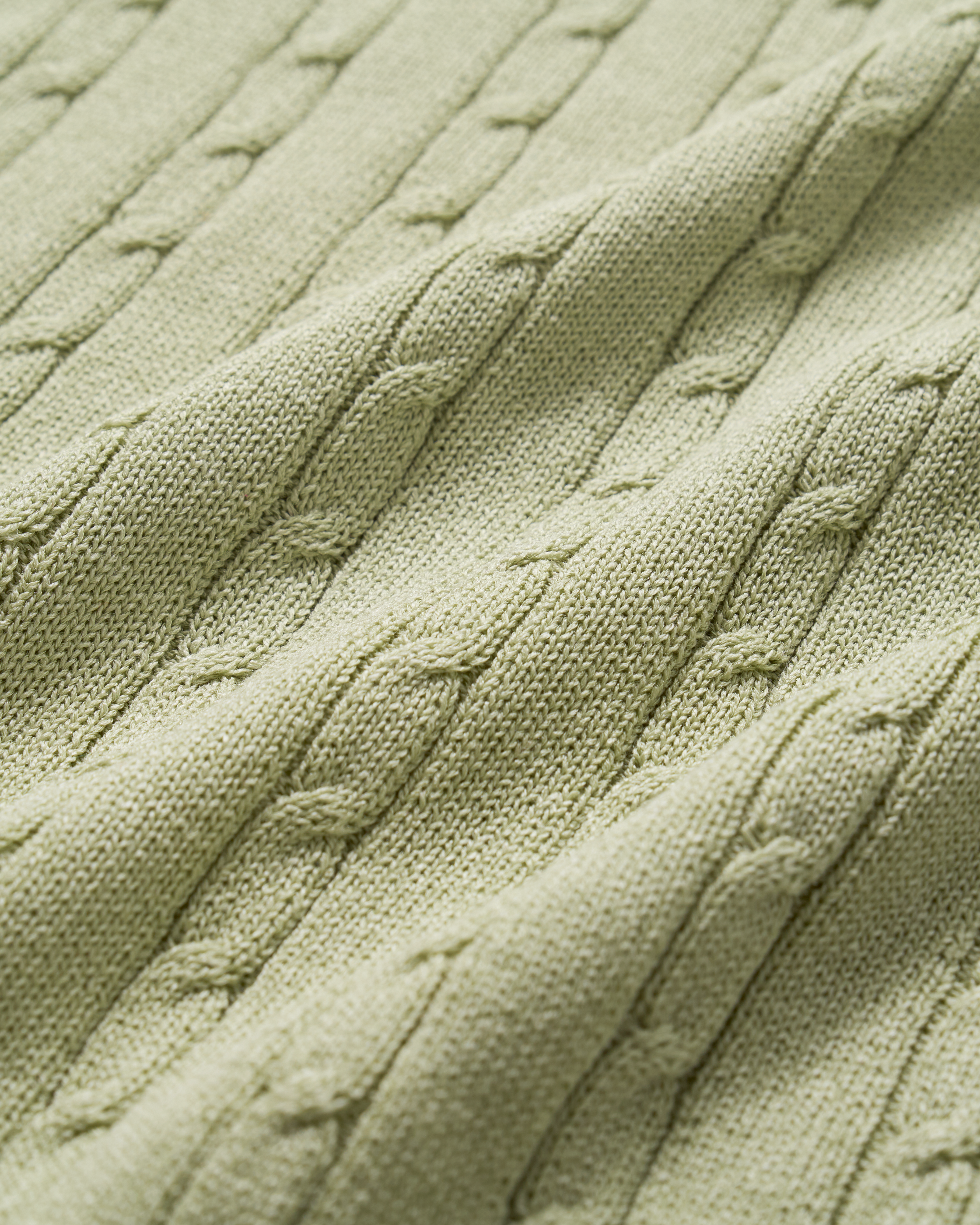 “Pure & Soft”100% 真絲麻花薄織上衣 (Yarn by Loro Piana)—Sage Whisper鼠尾草語