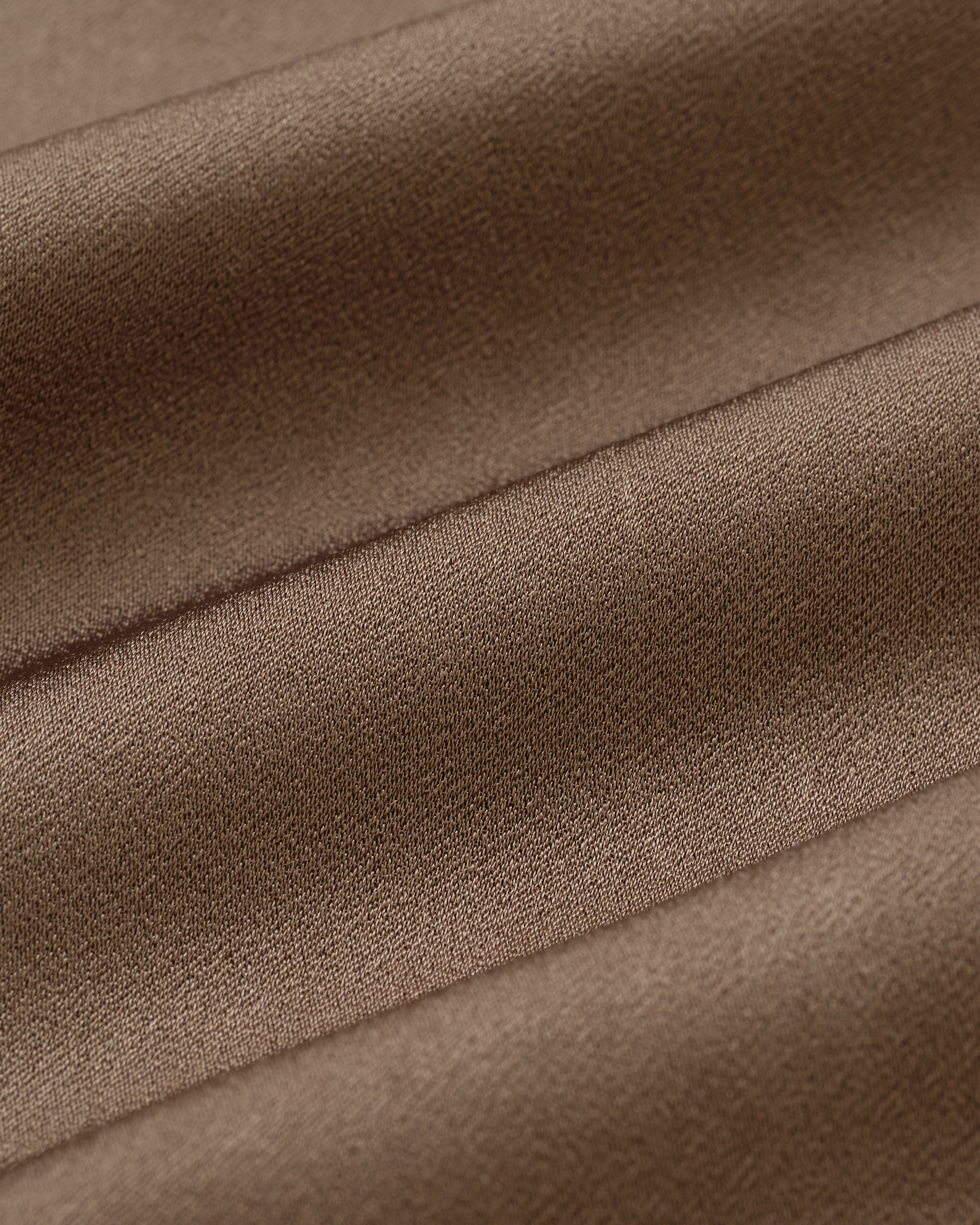 “日常步調 Everyday Rhythm • 胡桃棕 Walnut Brown” 日本Soalon抗皺三醋酸緞光高腰打褶闊腿褲