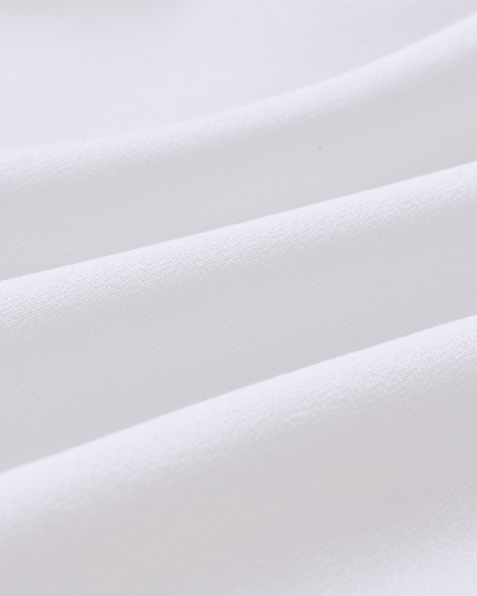 “日常步調 Everyday Rhythm • 白色 White” 日本Soalon抗皺三醋酸緞光高腰打褶闊腿褲