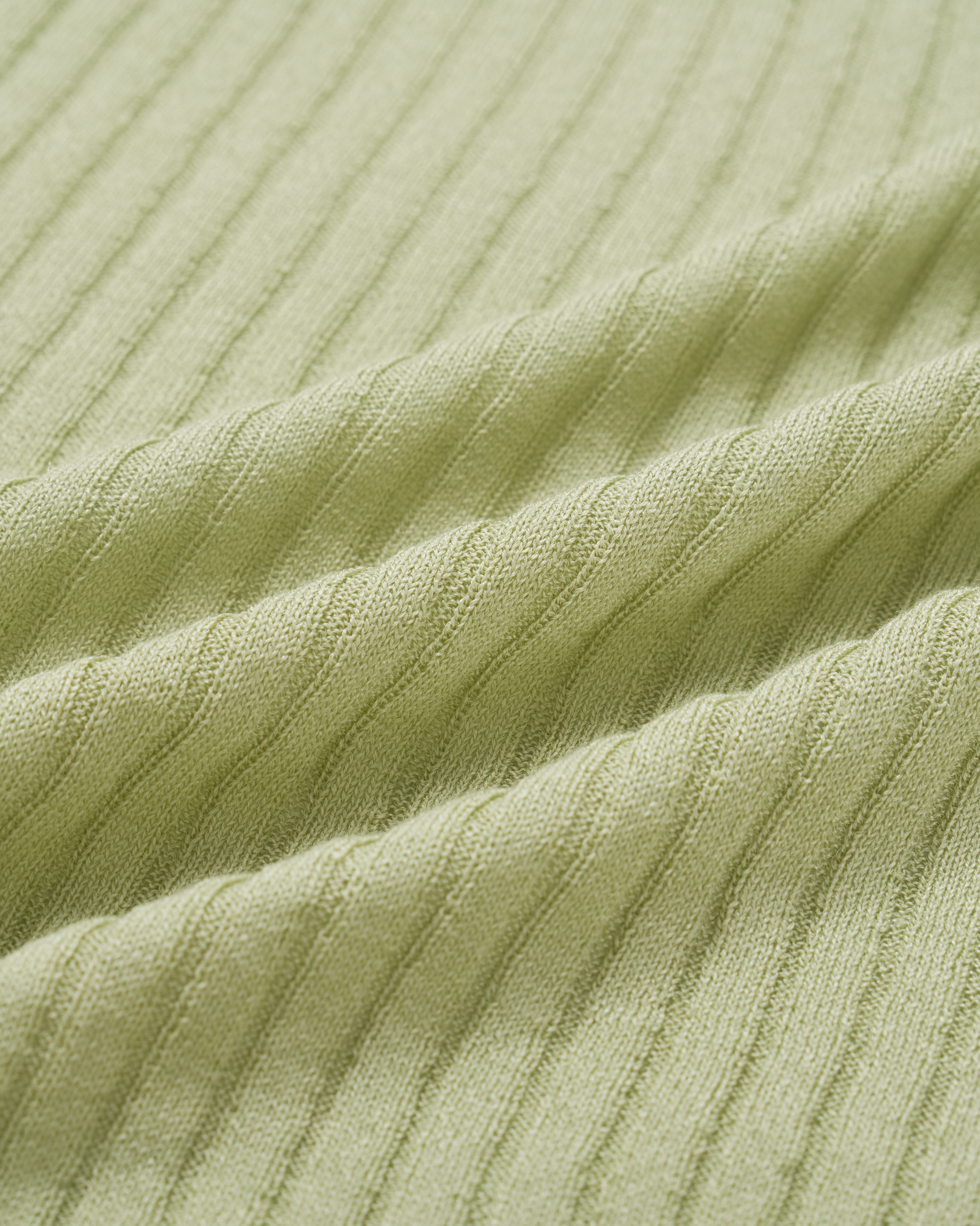 “Pure & Soft”100% 真絲細羅紋薄織修身上衣 (Yarn by Loro Piana)—Sage Whisper鼠尾草語