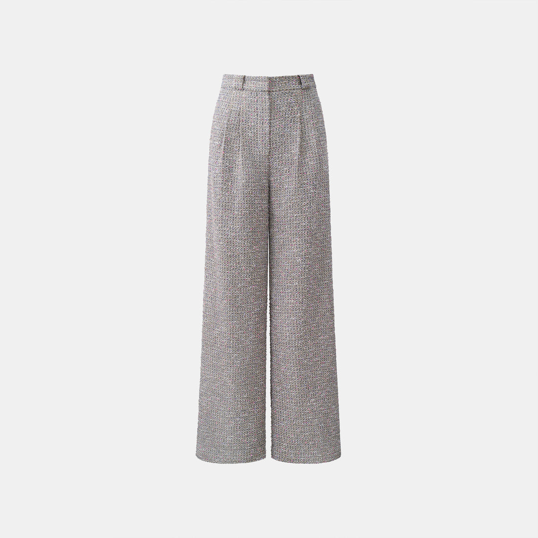 Sloane Ave Floral Denim 花釀丹寧義大利立體彩紗輕薄花呢闊腿褲商品圖 4