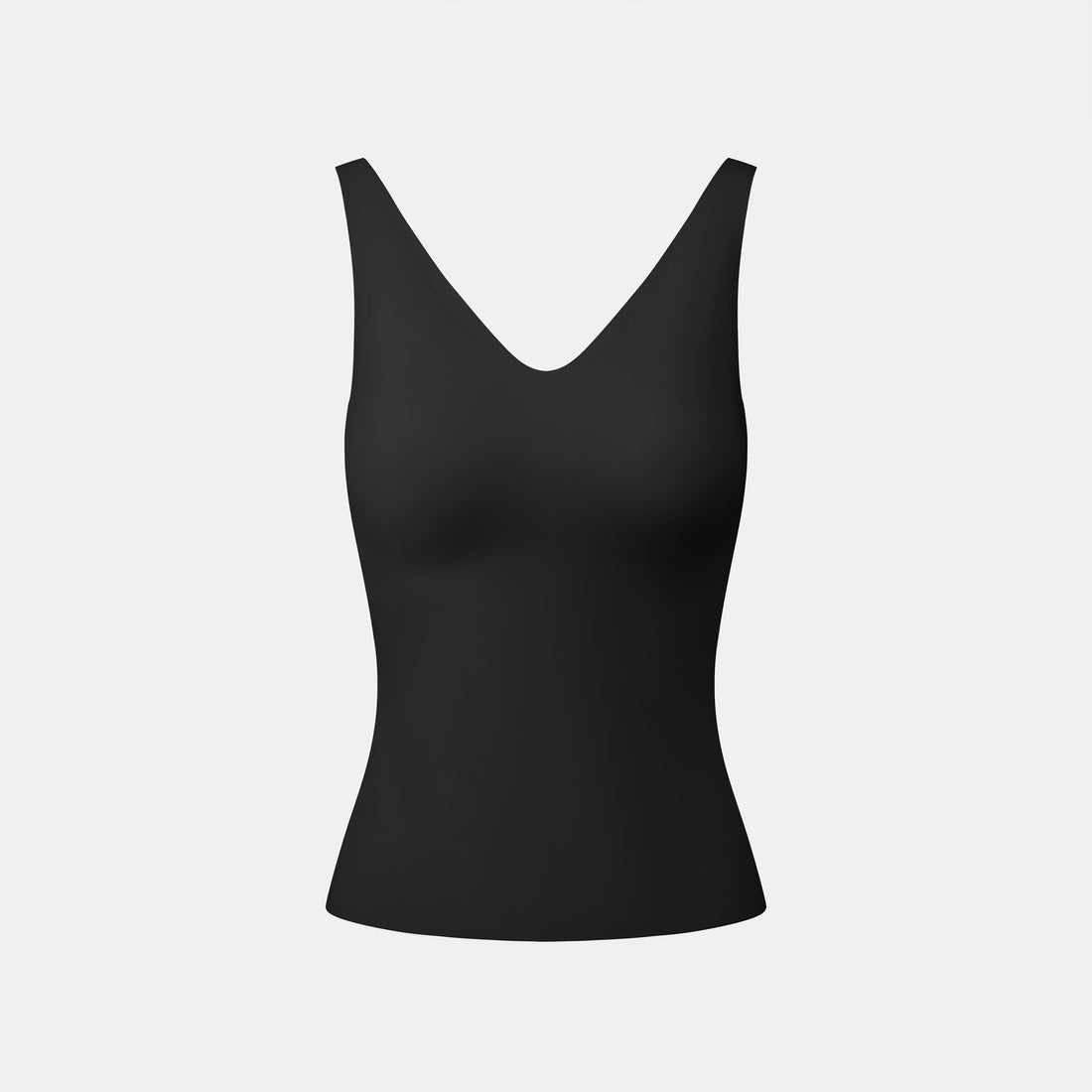 By Inch. 日本美肌科技無痕 V 領 Bra Top—黑色，商品展示圖 4