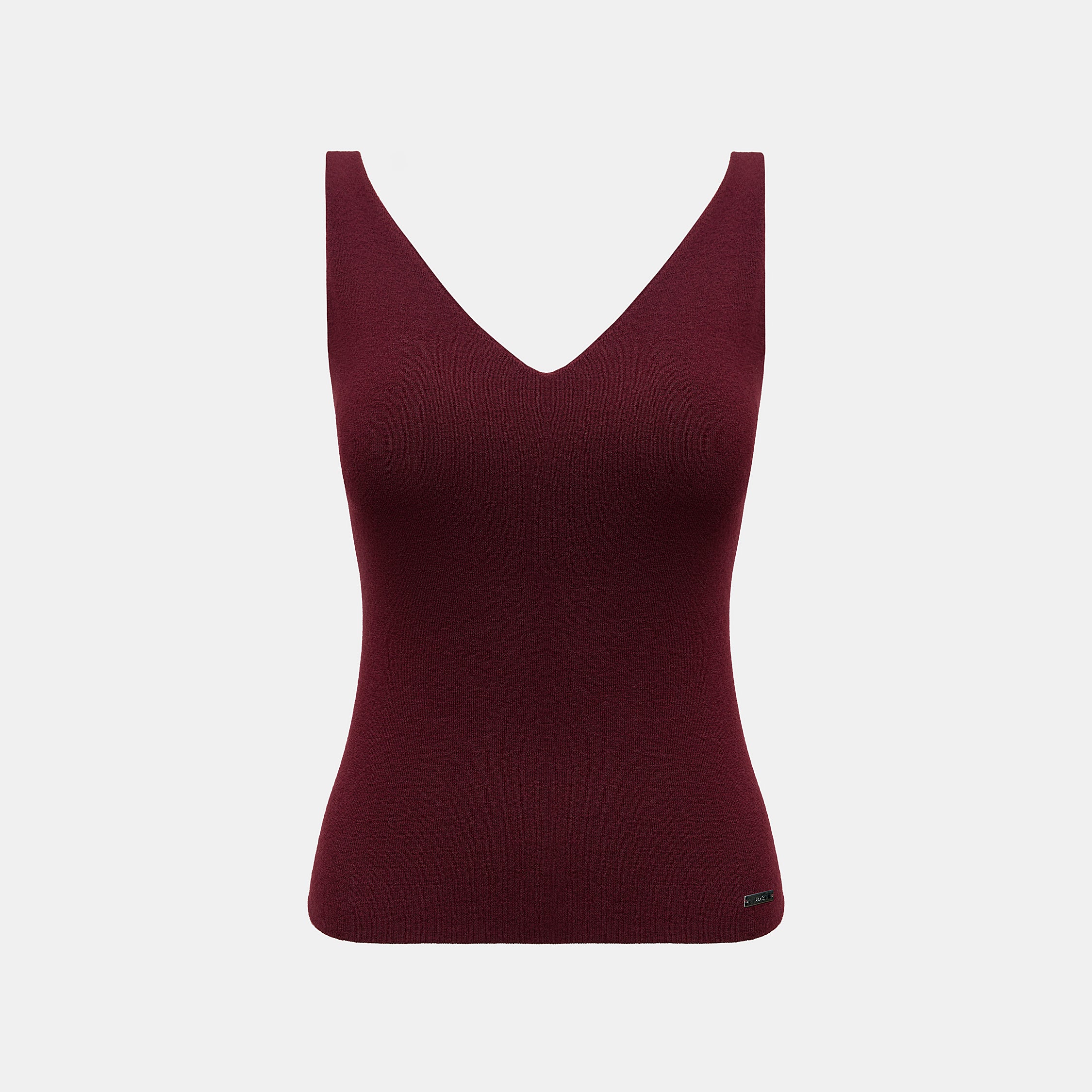 “Winter Diary”Cashmere細緻奶油絨V領Bratop—Mulled Wine暖醺紅酒