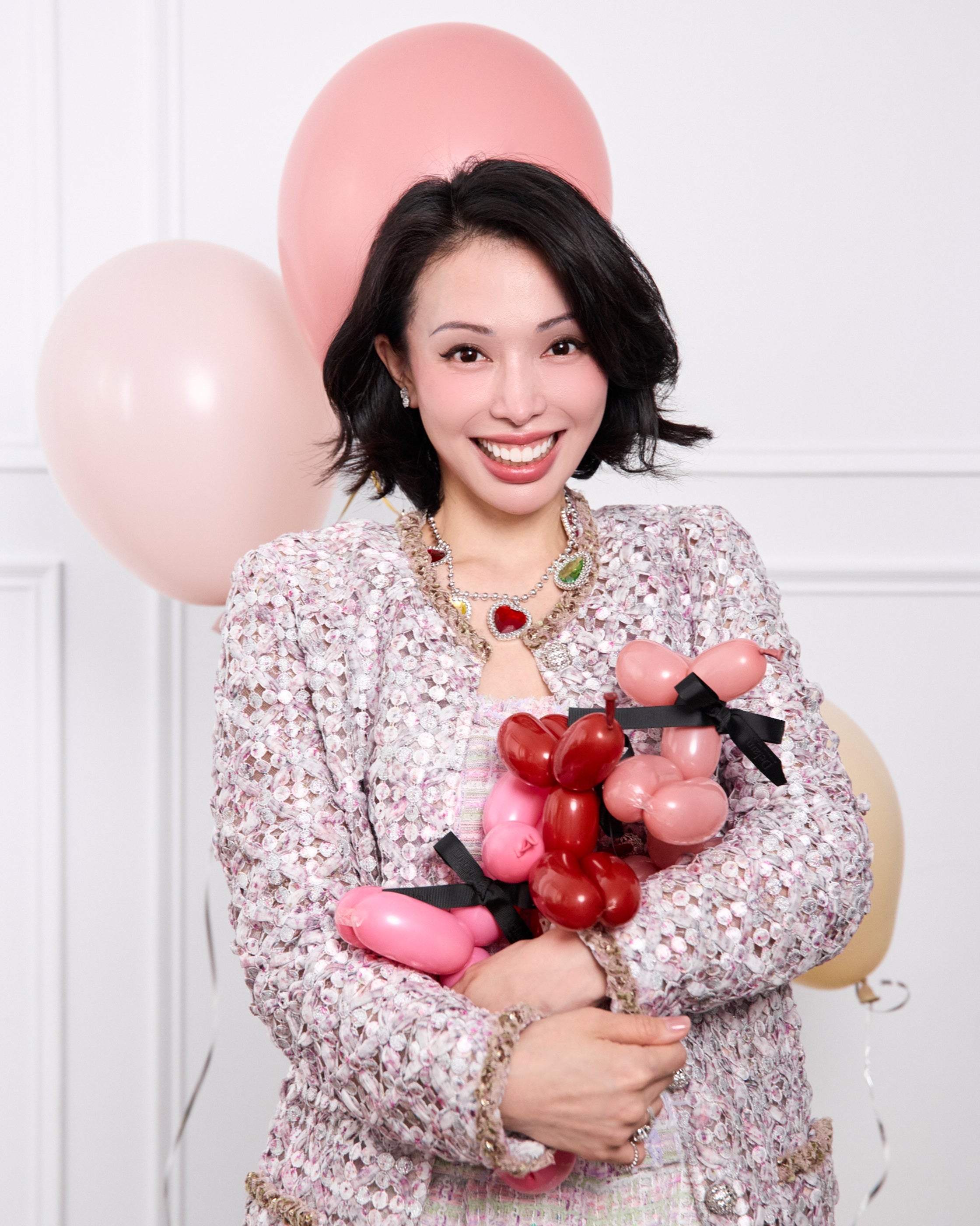 “Brunch at Ritz”瑞士高級訂製鏤織工藝蕾絲經典 No.6 外套—Rosy Chantilly 粉釀香緹
