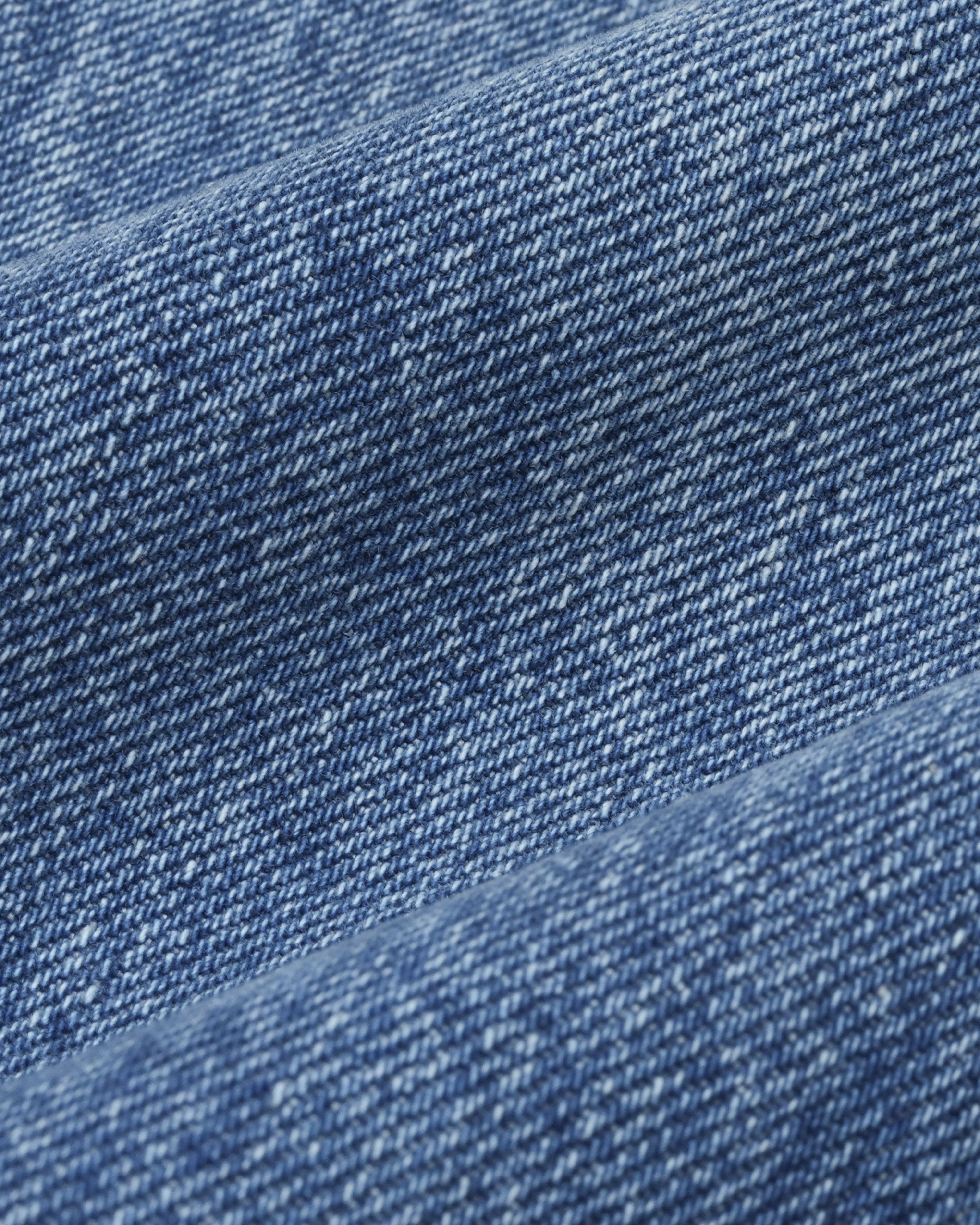 "Easy-Go Chic"義大利高腰刷色棉質牛仔寬褲—Sunday Blue週日藍調