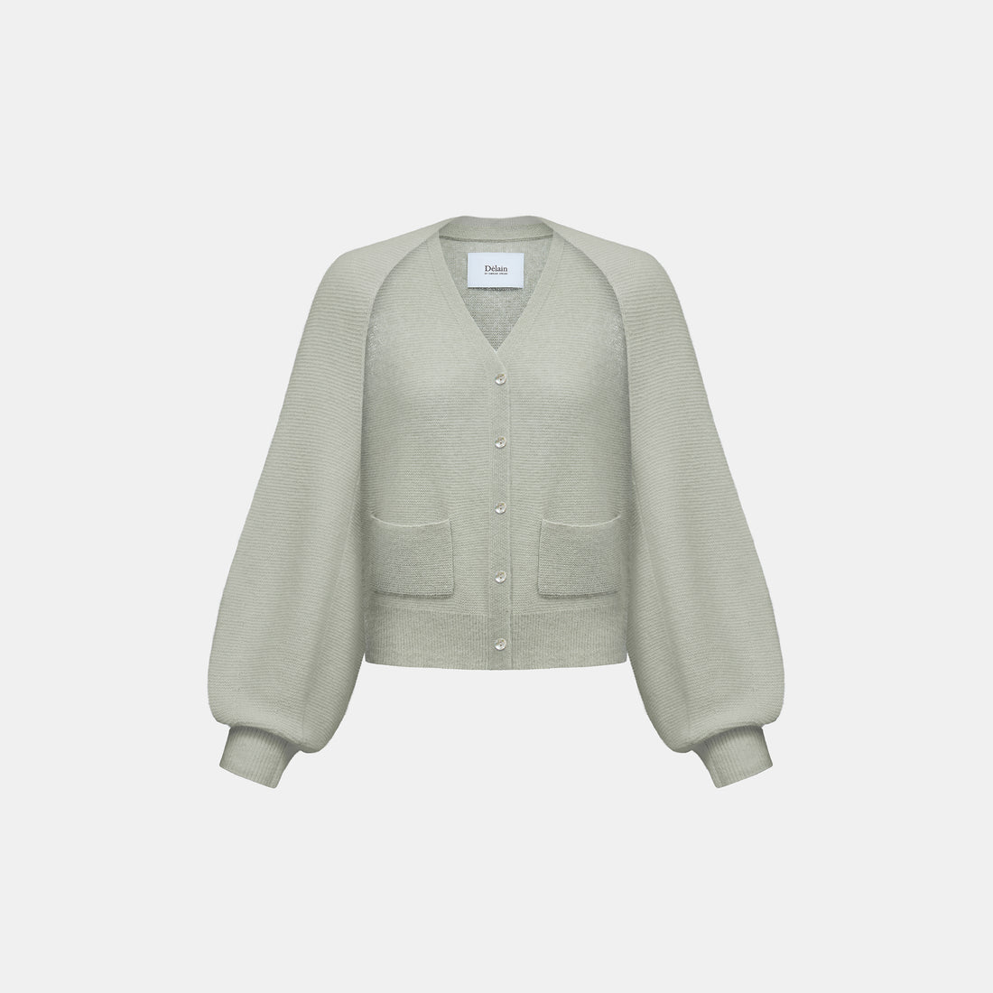 Spring Diary” Silk Cashmere真絲兩件式背心針織上衣—Verdant Veil青霧薄影