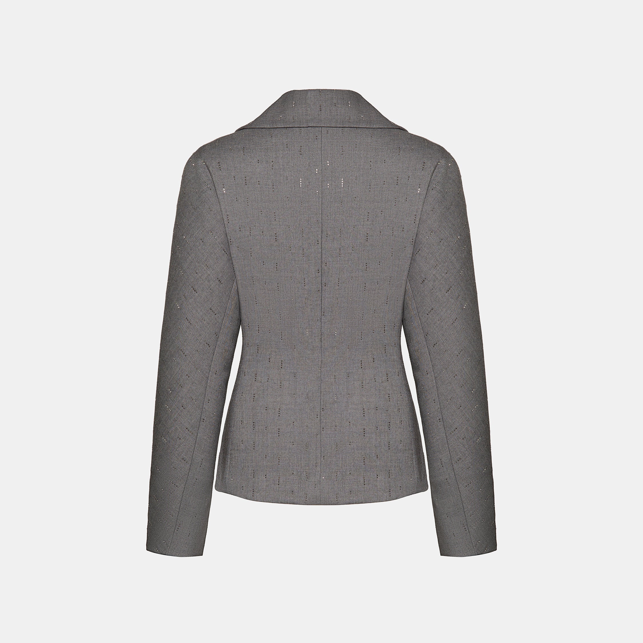 "Speak Sleek." 義大利手工鑽飾工藝西裝外套—Silverfall Grace銀光漫落