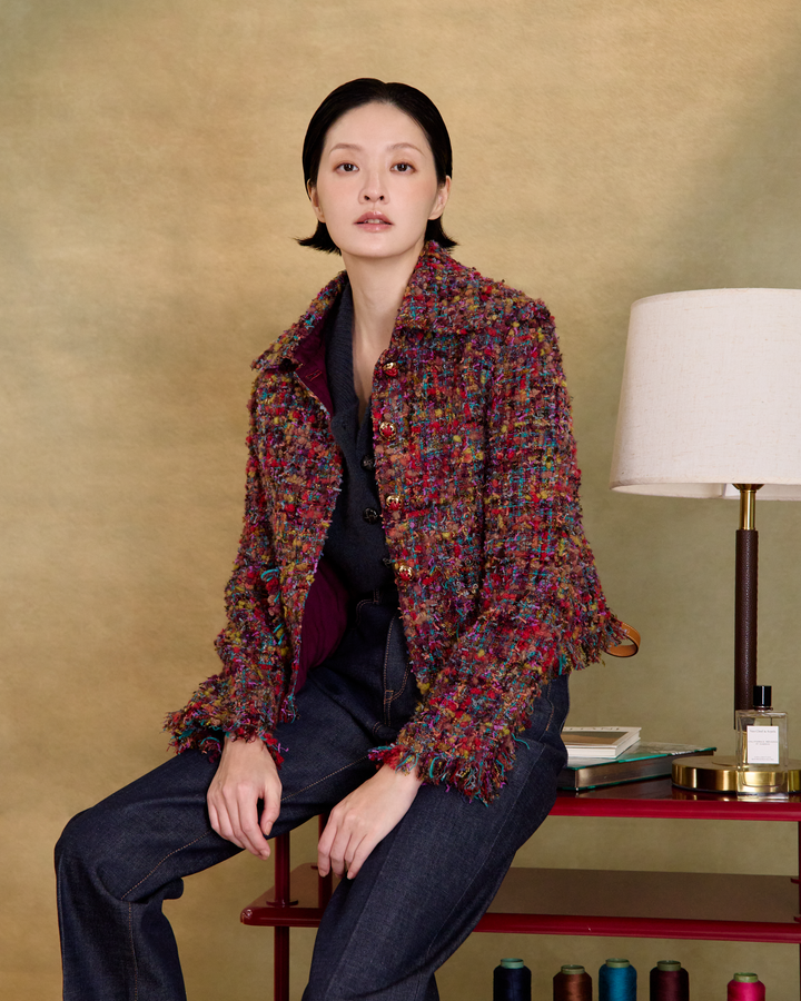 “冬日織趣 A Woven Winter” 日本高級訂製彩織真絲羊毛 No.15 花呢外套 1
