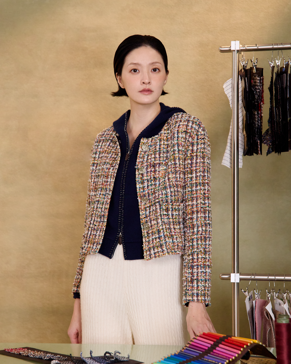 “摩登畫報 Modern Pictorial” 日本高級訂製手工織造真絲羊毛經典 No.14 花呢外套 1
