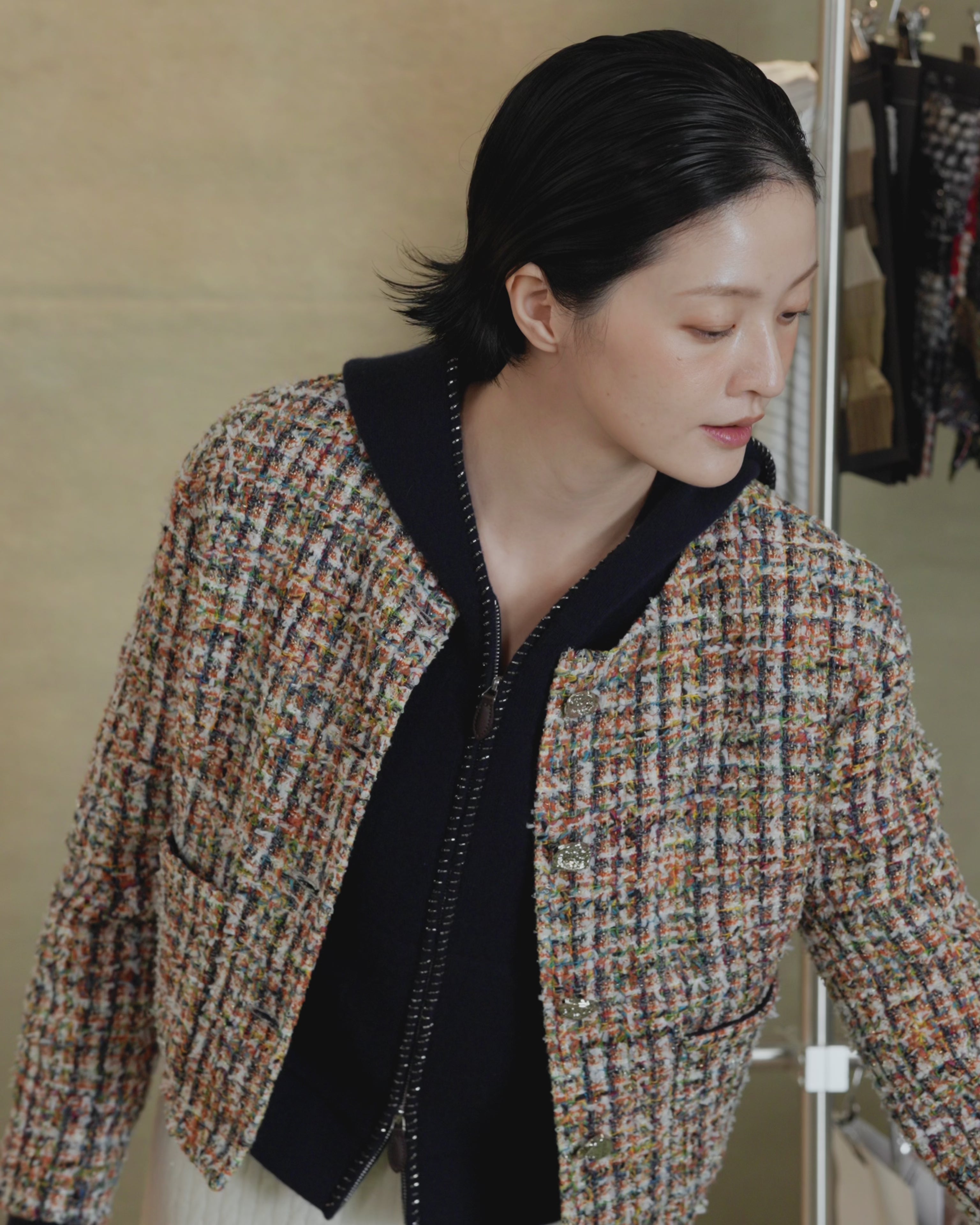 “摩登畫報 Modern Pictorial” 日本高級訂製手工織造真絲羊毛經典 No.14 花呢外套