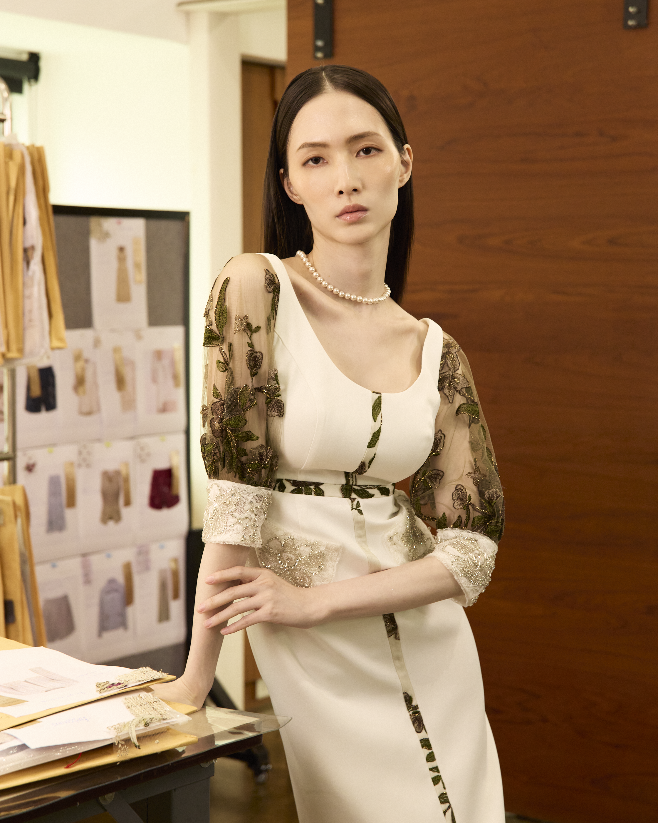 “Arcade of CherJoy Atelier”法國高級訂製立體剪裁洋裝—Morning Veil白境晨露